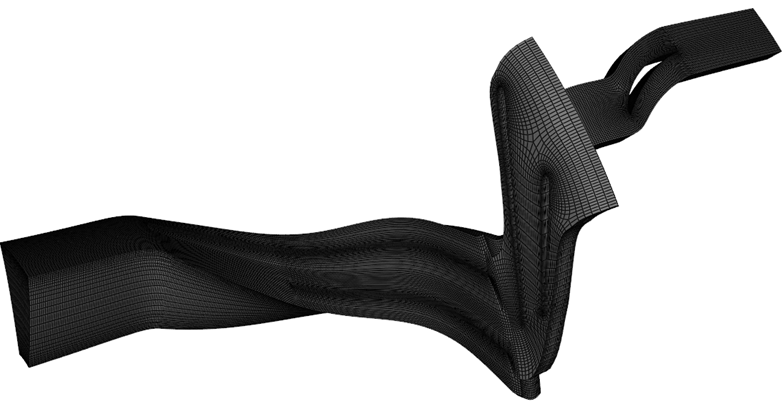 3D CAD overlay with parametric geometry model recreated in TurboTides