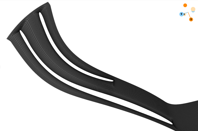 Complete stage mesh in the TurboTides CFD module